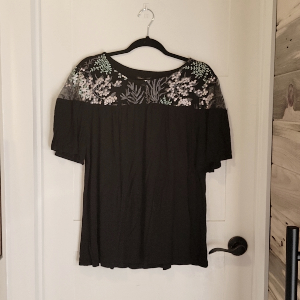 Stitched Floral tee